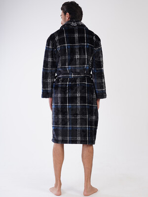 Купить Теплый халат мужской из велсофта VIENETTA MAN 3100850420 в Украина в Lingerie.ua - Одяг для дому та відпочинку, Фото 4