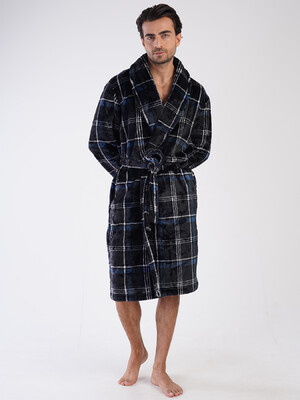 Купить Теплый халат мужской из велсофта VIENETTA MAN 3100850420 в Украина в Lingerie.ua - Одяг для дому та відпочинку, Фото 6