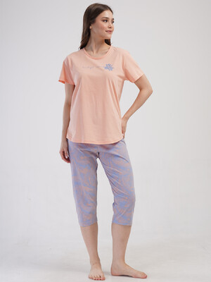 Купить Хлопковый комплект с капри VIENETTA 4083221584 в Украина в Lingerie.ua - Одяг для дому та відпочинку, Фото 2