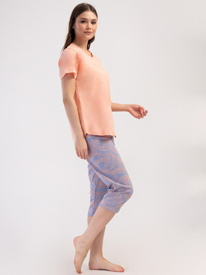 Купить Хлопковый комплект с капри VIENETTA 4083221584 в Украина в Lingerie.ua - Одяг для дому та відпочинку, Фото 4