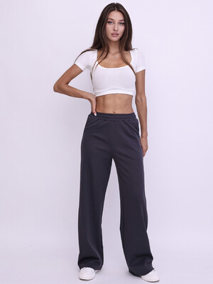 Теплые женские брюки широкие с начесом LINGERIE 170739