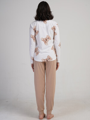 Купить Хлопковый домашний комплект с длинным рукавом VIENETTA 5032940566 в Украина в Lingerie.ua - Одяг для дому та відпочинку, Фото 2