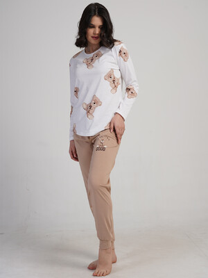 Купить Хлопковый домашний комплект с длинным рукавом VIENETTA 5032940566 в Украина в Lingerie.ua - Одяг для дому та відпочинку, Фото 3