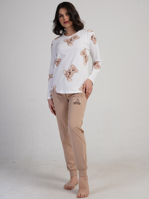 Купить Хлопковый домашний комплект с длинным рукавом VIENETTA 5032940566 в Украина в Lingerie.ua - Одяг для дому та відпочинку, Фото 5