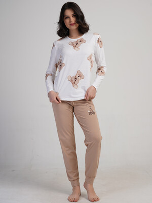 Купить Хлопковый домашний комплект с длинным рукавом VIENETTA 5032940566 в Украина в Lingerie.ua - Одяг для дому та відпочинку, Фото 6