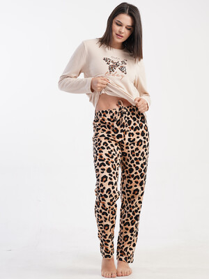 Купить Байкова жіноча піжама великого розміру VIENETTA 5021724962 в Украина в Lingerie.ua - Одяг для дому та відпочинку, Фото 6