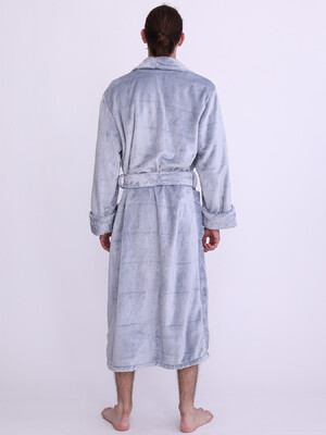 Купить Плюшевый мужской халат длинный LNGR 170809-П в Украина в Lingerie.ua - Одяг для дому та відпочинку, Фото 2