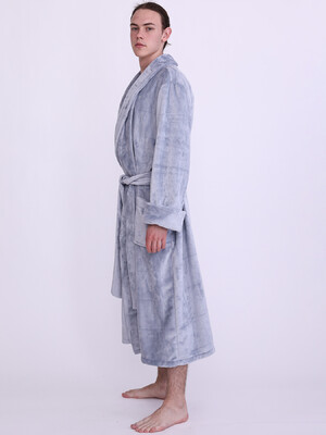 Купить Плюшевый мужской халат длинный LNGR 170809-П в Украина в Lingerie.ua - Одяг для дому та відпочинку, Фото 3