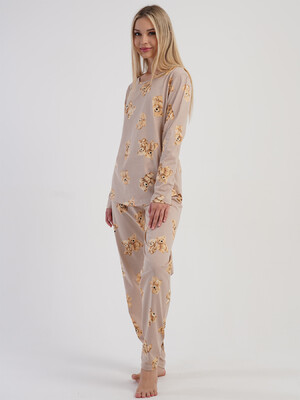 Купить Хлопковый комплект женский с длинным рукавом VIENETTA 5040530612 в Украина в Lingerie.ua - Одяг для дому та відпочинку, Фото 3