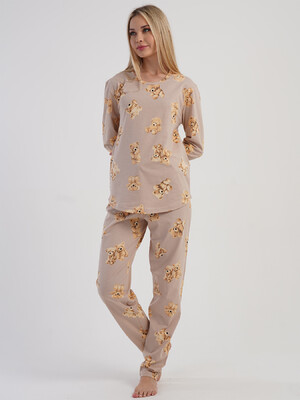 Купить Хлопковый комплект женский с длинным рукавом VIENETTA 5040530612 в Украина в Lingerie.ua - Одяг для дому та відпочинку, Фото 4