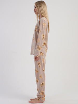 Купить Хлопковый комплект женский с длинным рукавом VIENETTA 5040530612 в Украина в Lingerie.ua - Одяг для дому та відпочинку, Фото 5