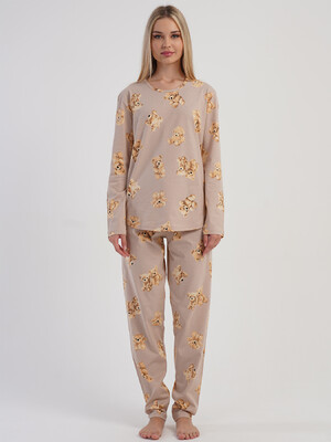 Купить Хлопковый комплект женский с длинным рукавом VIENETTA 5040530612 в Украина в Lingerie.ua - Одяг для дому та відпочинку, Фото 7