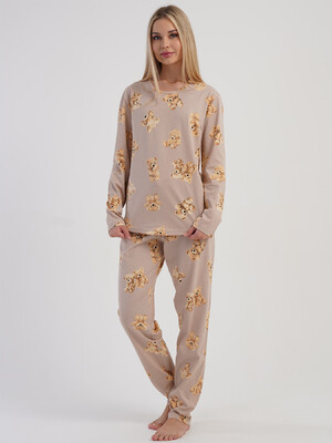 Купить Хлопковый комплект женский с длинным рукавом VIENETTA 5040530612 в Украина в Lingerie.ua - Одяг для дому та відпочинку, Фото 8