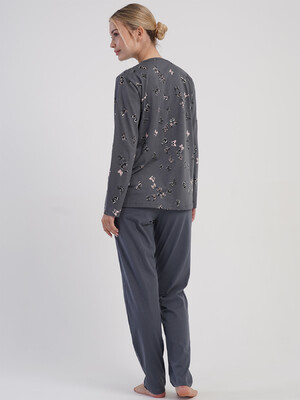 Купить Бавовняна класична жіноча піжама на ґудзиках VIENETTA 5032360531 в Украина в Lingerie.ua - Одяг для дому та відпочинку, Фото 3