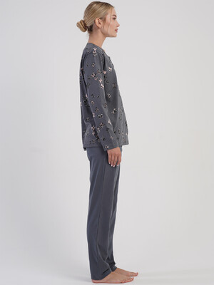 Купить Бавовняна класична жіноча піжама на ґудзиках VIENETTA 5032360531 в Украина в Lingerie.ua - Одяг для дому та відпочинку, Фото 4