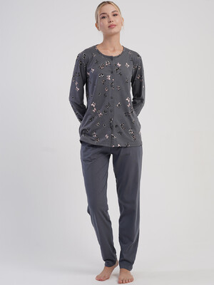 Купить Бавовняна класична жіноча піжама на ґудзиках VIENETTA 5032360531 в Украина в Lingerie.ua - Одяг для дому та відпочинку, Фото 5