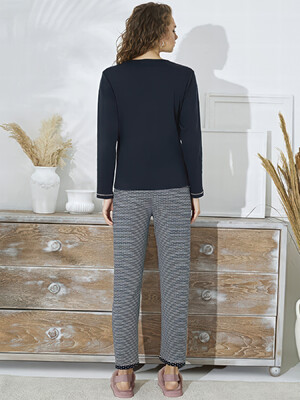 Купить Хлопковый домашний комплект с длинным рукавом  SEVIM 15144 в Украина в Lingerie.ua - Одяг для дому та відпочинку, Фото 3