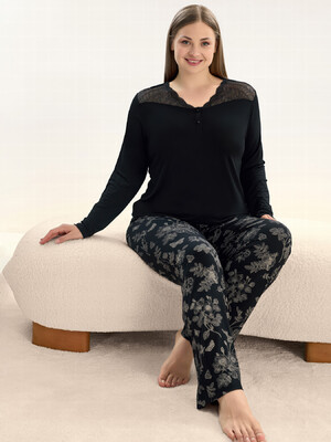 Комплект из вискозы с длинным рукавом SEVIM 16147