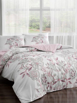 Купить Комплект постельного белья двуспальный TAC April (ранфорс) в Украина