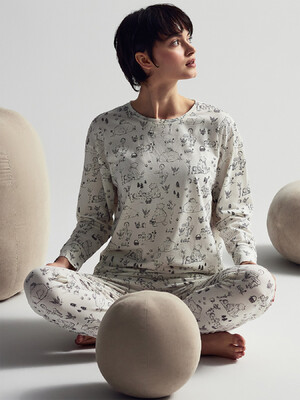 Купить Бавовняний домашній комплект з довгим рукавом HAYS 62190 в Украина в Lingerie.ua - Одяг для дому та відпочинку, Фото 4