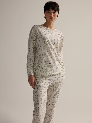 Купить Бавовняний домашній комплект з довгим рукавом HAYS 62190 в Украина в Lingerie.ua - Одяг для дому та відпочинку, Фото 8