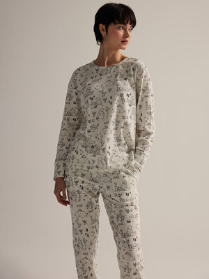 Купить Бавовняний домашній комплект з довгим рукавом HAYS 62190 в Украина в Lingerie.ua - Одяг для дому та відпочинку, Фото 9