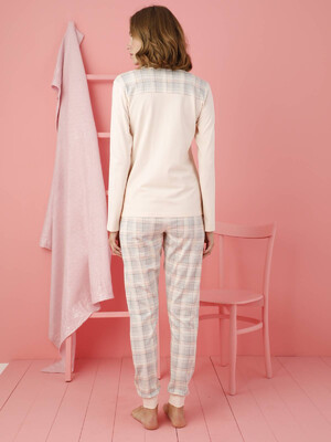 Купить Хлопковый комплект с длинным рукавом SEVIM 12436 в Украина в Lingerie.ua - Одяг для дому та відпочинку, Фото 4