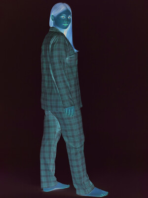 Купить Бавовняна класична піжама великого розміру SEVIM 17146 в Украина в Lingerie.ua - Одяг для дому та відпочинку, Фото 3