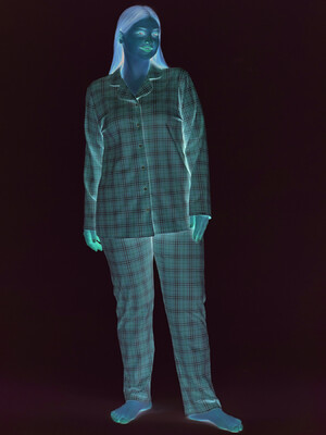 Купить Бавовняна класична піжама великого розміру SEVIM 17146 в Украина в Lingerie.ua - Одяг для дому та відпочинку, Фото 4