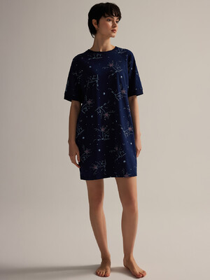 Купить Хлопковая домашняя туника с коротким рукавом HAYS 62153 в Украина