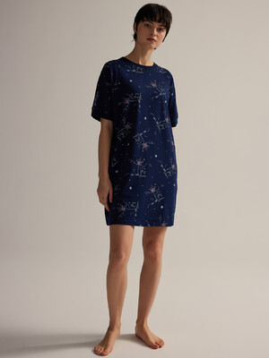 Купить Хлопковая домашняя туника с коротким рукавом HAYS 62153 в Украина в Lingerie.ua - Одяг для дому та відпочинку, Фото 2