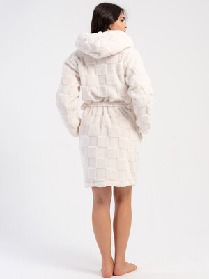 Купить Теплый плюшевый халат с капюшоном VIENETTA 1618534111 в Украина в Lingerie.ua - Одяг для дому та відпочинку, Фото 7