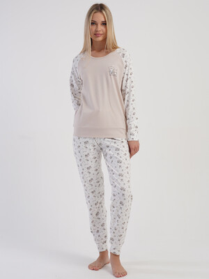 Купить Бавовняний домашній комплект з довгим рукавом VIENETTA 5033683879 в Украина в Lingerie.ua - Одяг для дому та відпочинку, Фото 3