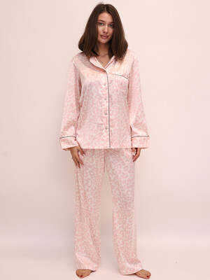 Купить Шовкова класична піжама з довгим рукавом LINGERIE 170699-П в Украина в Lingerie.ua - Одяг для дому та відпочинку, Фото 7