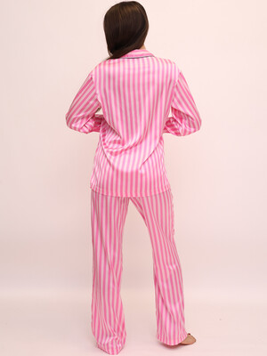 Купить Шовкова класична піжама з довгим рукавом LINGERIE 170699-П в Украина в Lingerie.ua - Одяг для дому та відпочинку, Фото 3