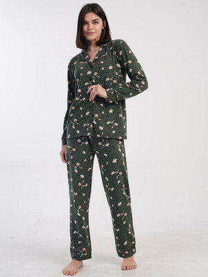 Купить Класична жіноча піжама з довгим рукавом VIENETTA 1617938947 в Украина в Lingerie.ua - Одяг для дому та відпочинку, Фото 6