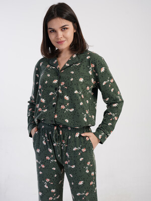 Купить Класична жіноча піжама з довгим рукавом VIENETTA 1617938947 в Украина в Lingerie.ua - Одяг для дому та відпочинку, Фото 9