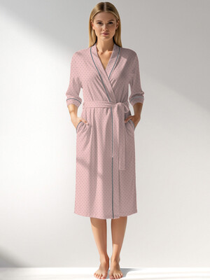 Купить Бавовняний халат жіночий на запах VIENETTA 5090011248 в Украина