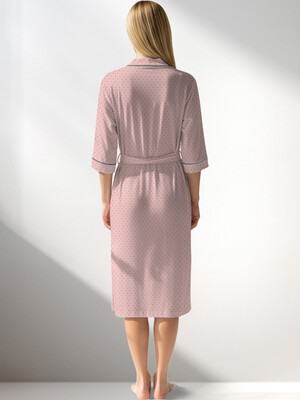 Купить Бавовняний халат жіночий на запах VIENETTA 5090011248 в Украина в Lingerie.ua - Одяг для дому та відпочинку, Фото 2