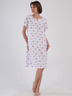 Купить Бавовняна нічна сорочка з коротким рукавом VIENETTA 1617802063 в Украина
