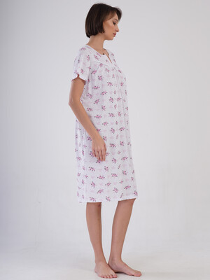 Купить Бавовняна нічна сорочка з коротким рукавом VIENETTA 1617802063 в Украина в Lingerie.ua - Одяг для дому та відпочинку, Фото 2