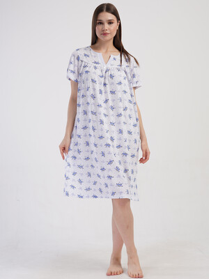 Купить Бавовняна нічна сорочка з коротким рукавом VIENETTA 1617802063 в Украина в Lingerie.ua - Одяг для дому та відпочинку, Фото 3