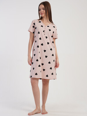 Купить Бавовняна туніка з коротким рукавом VIENETTA 5100221549 в Украина в Lingerie.ua - Одяг для дому та відпочинку, Фото 6