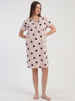 Купить Бавовняна туніка з коротким рукавом VIENETTA 5100221549 в Украина в Lingerie.ua - Одяг для дому та відпочинку, Фото 7