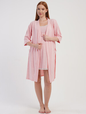Купить Комплект из ночной сорочки и халата для беременных и кормящих мам VIENETTA 5090190000 в Украина