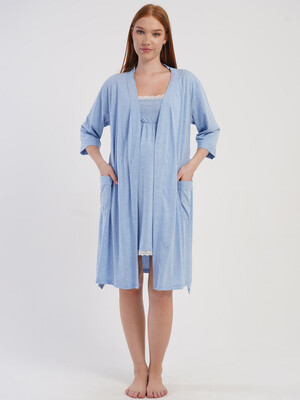 Купить Комплект из ночной сорочки и халата для беременных и кормящих мам VIENETTA 5090190000 в Украина в Lingerie.ua - Одяг для дому та відпочинку, Фото 7