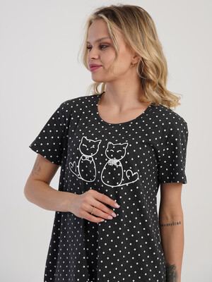 Купить Домашняя туника с коротким рукавом VIENETTA 5110280451 в Украина в Lingerie.ua - Одяг для дому та відпочинку, Фото 7