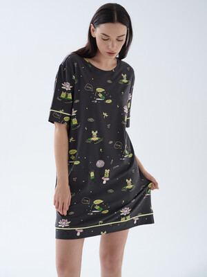 Купить Хлопковая туника с коротким рукавом HAYS 70196 в Украина в Lingerie.ua - Одяг для дому та відпочинку, Фото 2