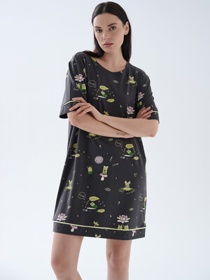 Купить Хлопковая туника с коротким рукавом HAYS 70196 в Украина в Lingerie.ua - Одяг для дому та відпочинку, Фото 3