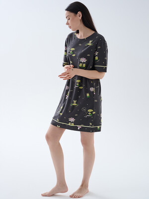 Купить Хлопковая туника с коротким рукавом HAYS 70196 в Украина в Lingerie.ua - Одяг для дому та відпочинку, Фото 4